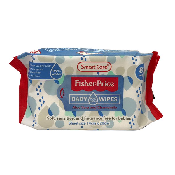 Fisher-Price 99% Water Baby Wipes 80 Count