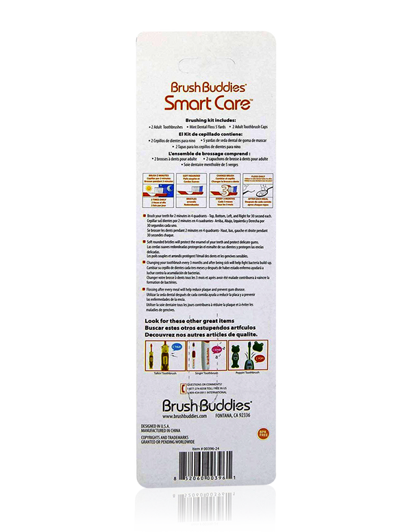 Smart Care Adult Brushing Kit 2 Pack - Smart Care