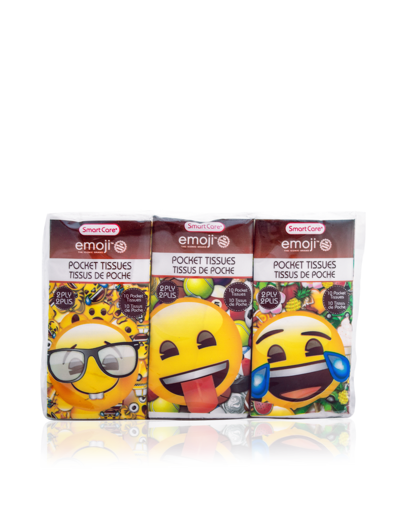 Smart Care Emoji Pocket Facial Tissues 6 Pack - Smart Care