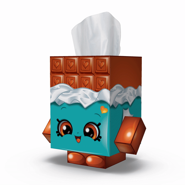 Shopkins Mini Cube Tissue Box - Smart Care