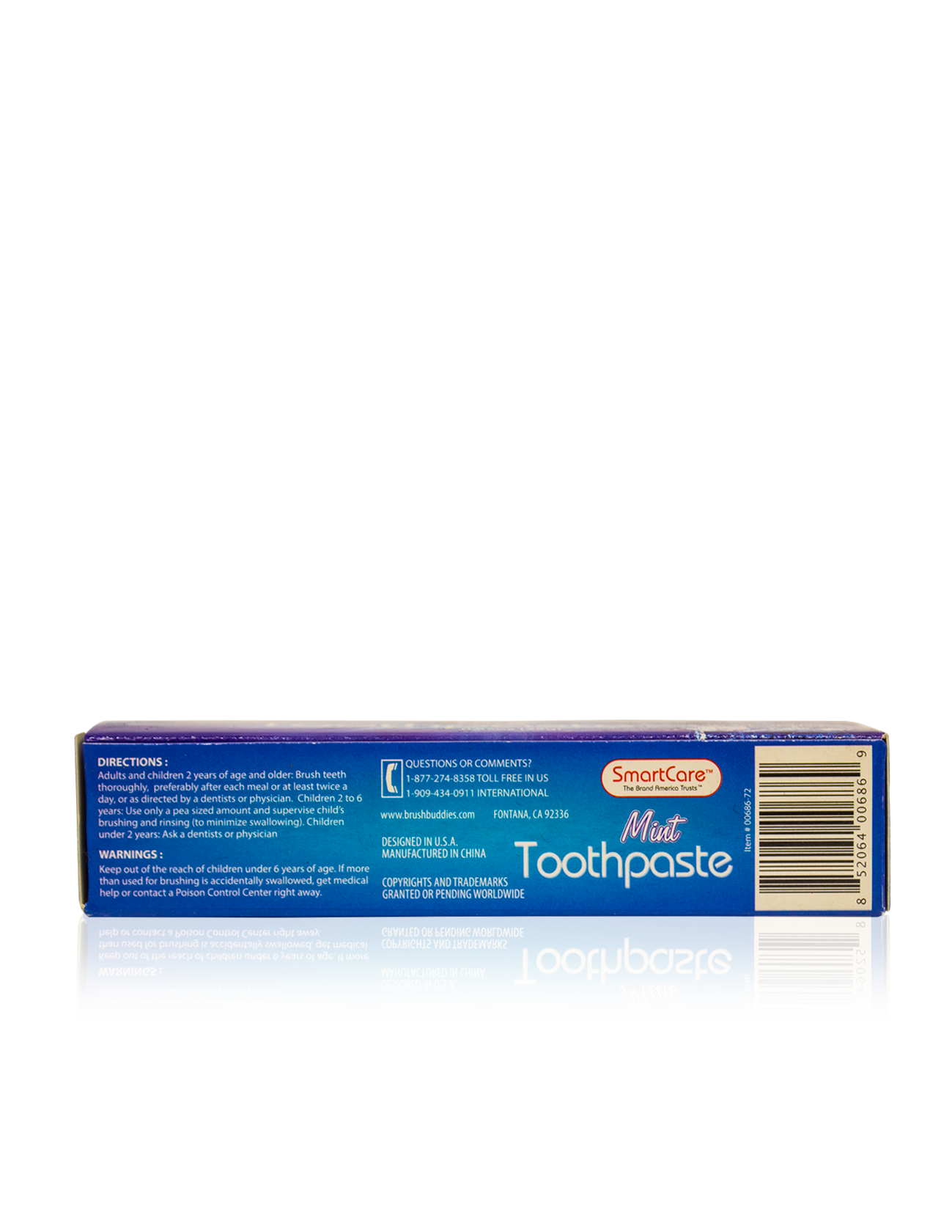 Smart Care Mint Travel Toothpaste - Smart Care