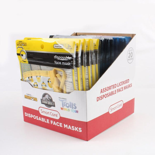 Disposable Kids Face Masks Display - 36ct