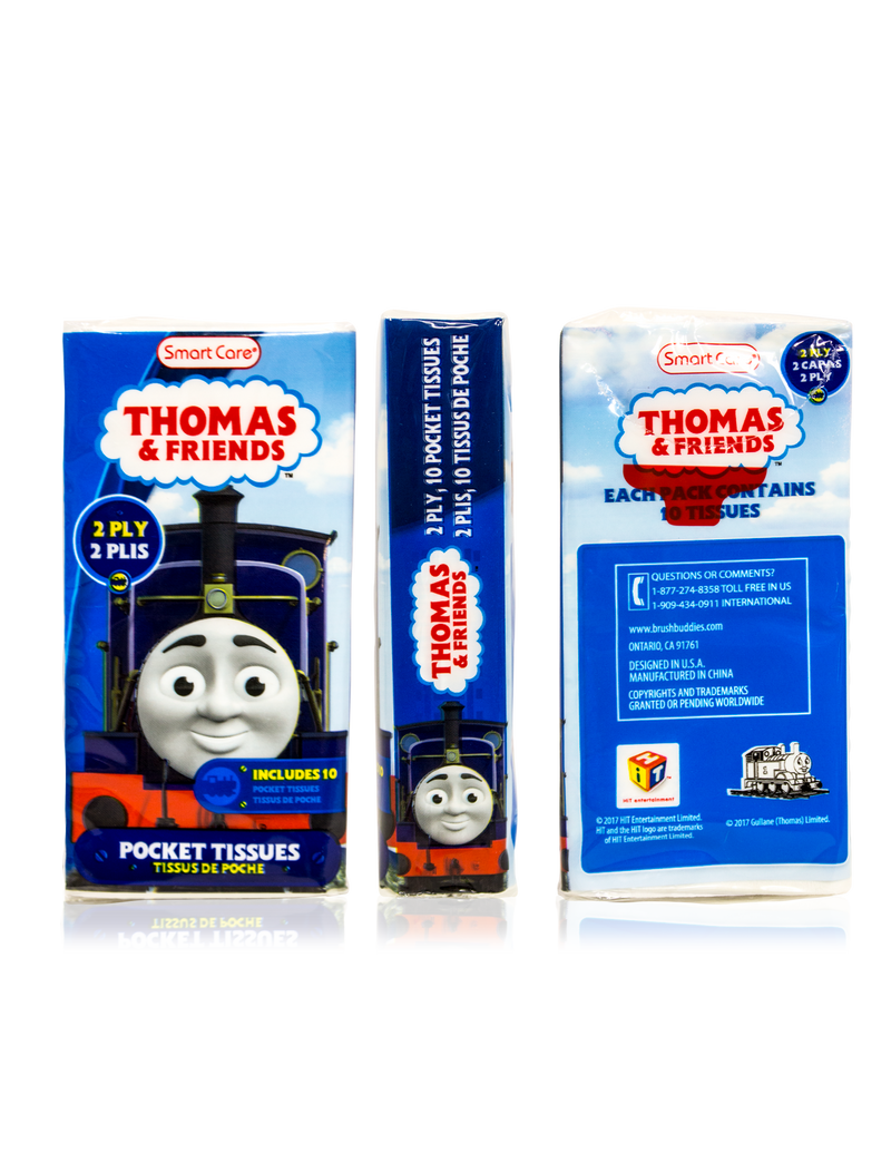 Smart Care Thomas & Friends Pocket Facial Tissues 6 Pack - Smart Care