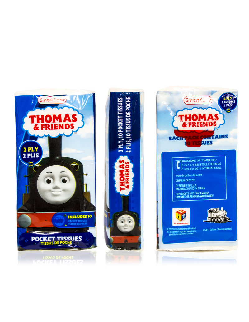 Smart Care Thomas & Friends Pocket Facial Tissues 6 Pack - Smart Care