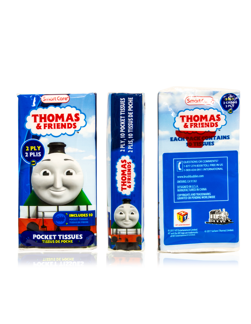 Smart Care Thomas & Friends Pocket Facial Tissues 6 Pack - Smart Care