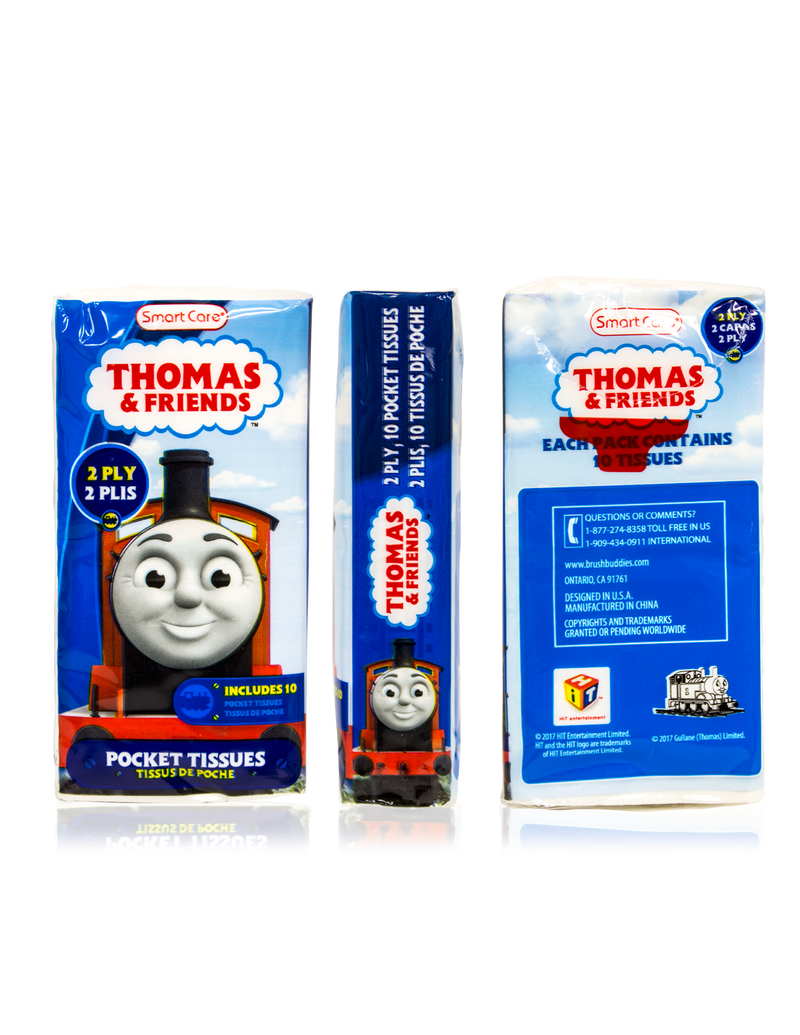 Smart Care Thomas & Friends Pocket Facial Tissues 6 Pack - Smart Care